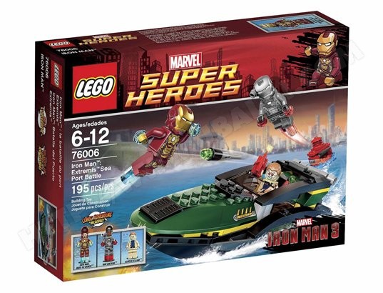 LEGO Super Héros 76006 Iron Man Bataille Port Extremis
