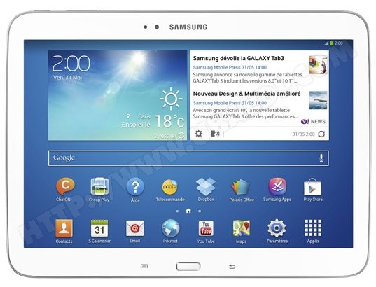Tablette tactile Samsung GALAXY Tab 3 10.1"