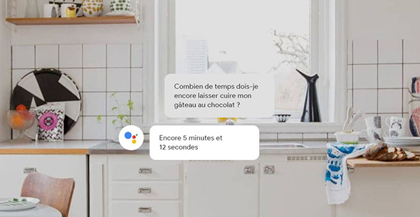Google assistant dans cuisine