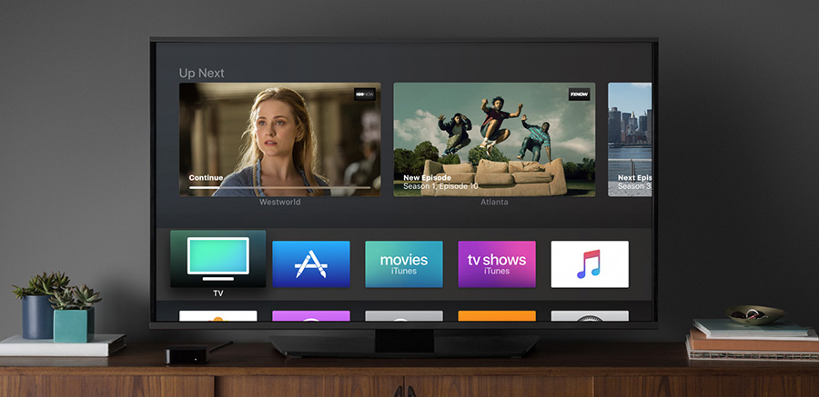 interface téléviseur apple tv